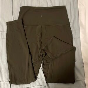 Lululemon fleece high rise leggings